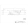 Kakudai 437-332 Flexible Drain Pipe, 2.0 x 13.8 inches (50
