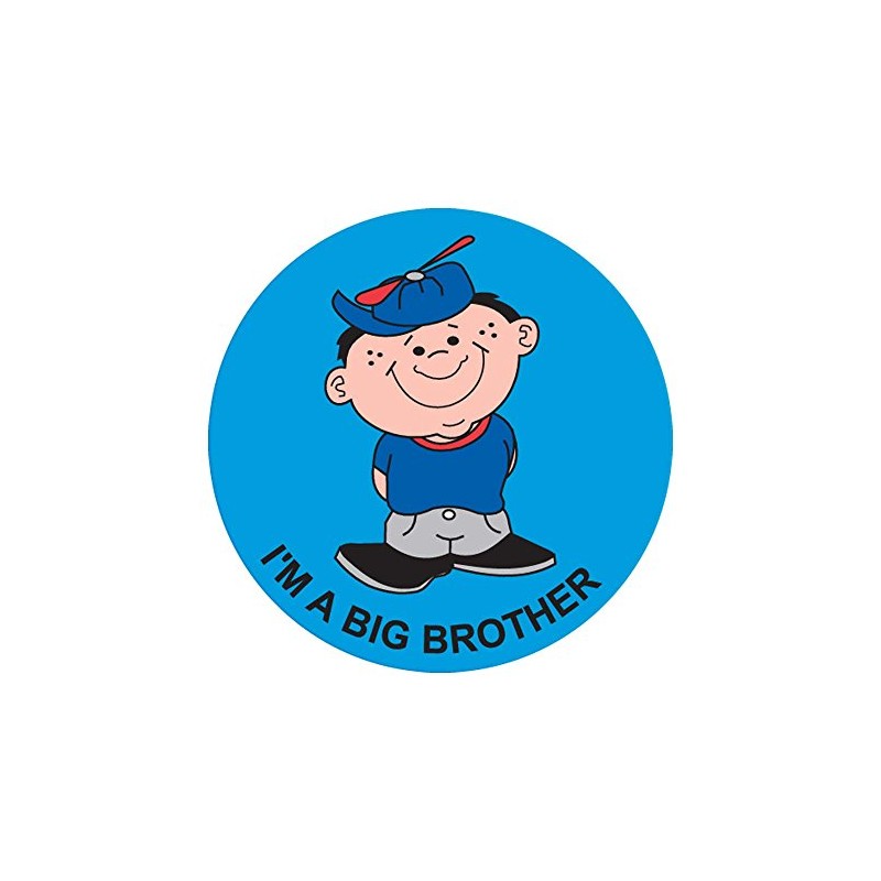 PDC Healthcare 59707288 "IM A Big Brother" Paper Label, Circle,