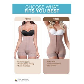 Sonryse Stage 2 Faja Shapewear for Women | Tummy Tuck Compression Garment & Post Surgery Compression Garment | Fajas Colombianas Moldeadoras Mocha S