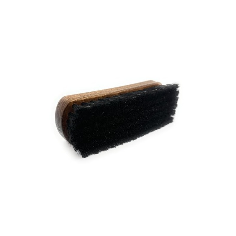 Shine Brush Made of Real Horsehair Black Polishing Brush 150