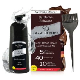 Beard Dyeing Men - Beard Colour Black - Beard Dye 40 Applications - Beard Colour Men - Hair Colour - 500 ml