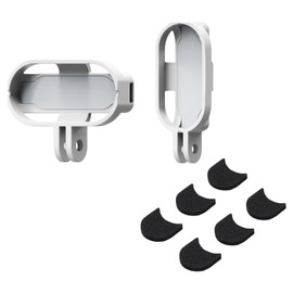Higatful Insta 360 GO 3/GO 3S Magnetic Vertical & Horizontal Action Mount Set with Mic Wind Muff for Insta360 GO 3/GO 3S