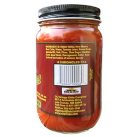 Hatch Valley New Mexico Red Chile Sauce -Hot Heat- (16oz Jar) by Ol’ Gringo