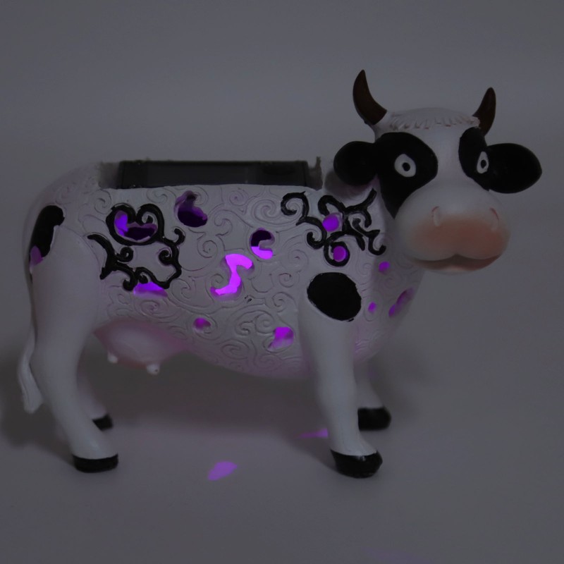 Daisy Cow Solar Light Animal Shaped Color Changing LED Garden