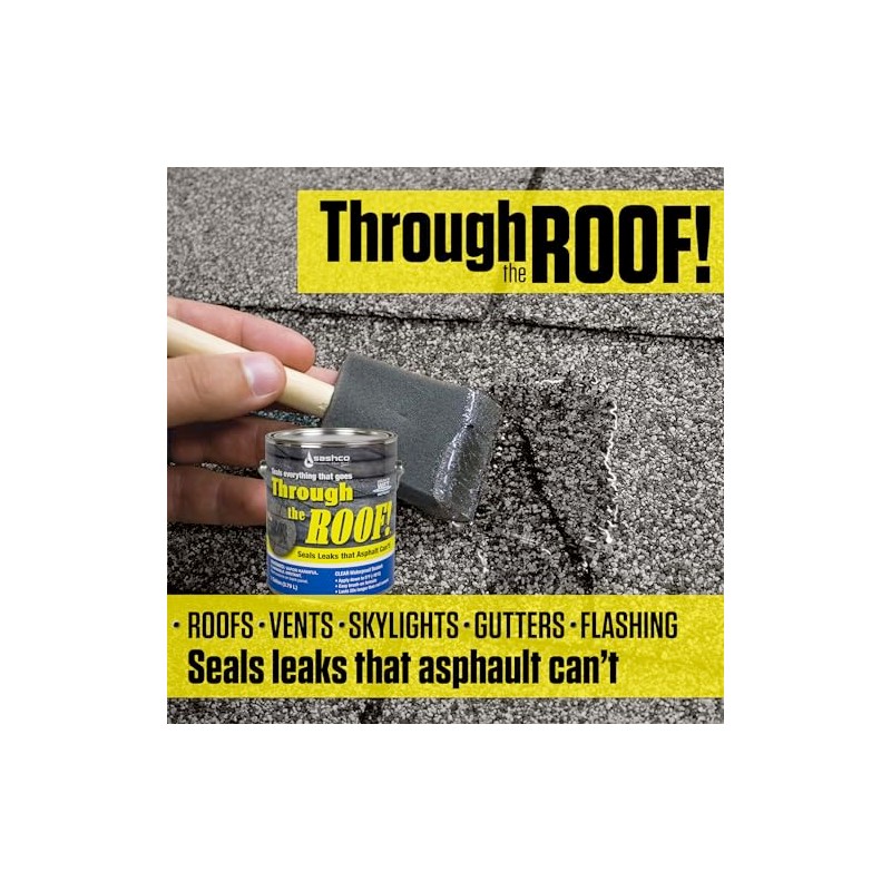 Through The Roof Sealant Clear Gallon Kit, Pack of 1
