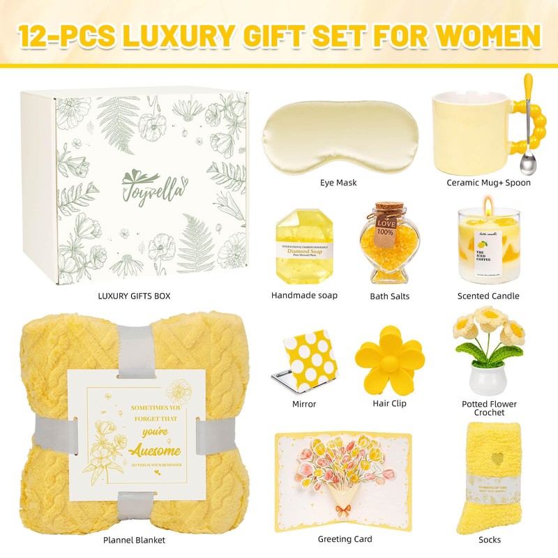 Gifts for Women, Self Care Spa Birthday Gift Basket for