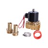 AOMIKITSTU Solenoid Valve AC220V, 2W200-20 DN20 Electric Pneumatic Solenoid Valve,