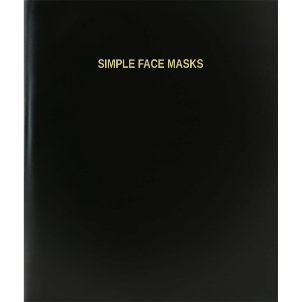 BookFactory Simple Face Masks Log Book/Journal/Logbook - 120 Page, 8.5''x11'',