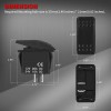 Daiertek Marine Rocker Switch 12V Waterproof Toggle Switch 12 Volt