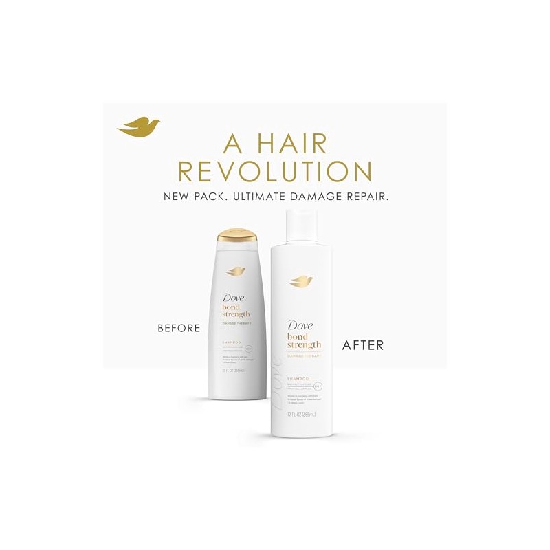 Dove- Champú Bond Strength para cabello dañado químicamente con tecnología