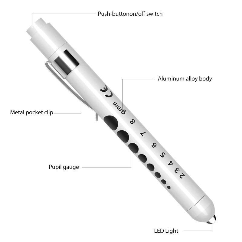 RISEMART Pupil Light, Diagnostic Light, Nurse Emergency Service Accessories with