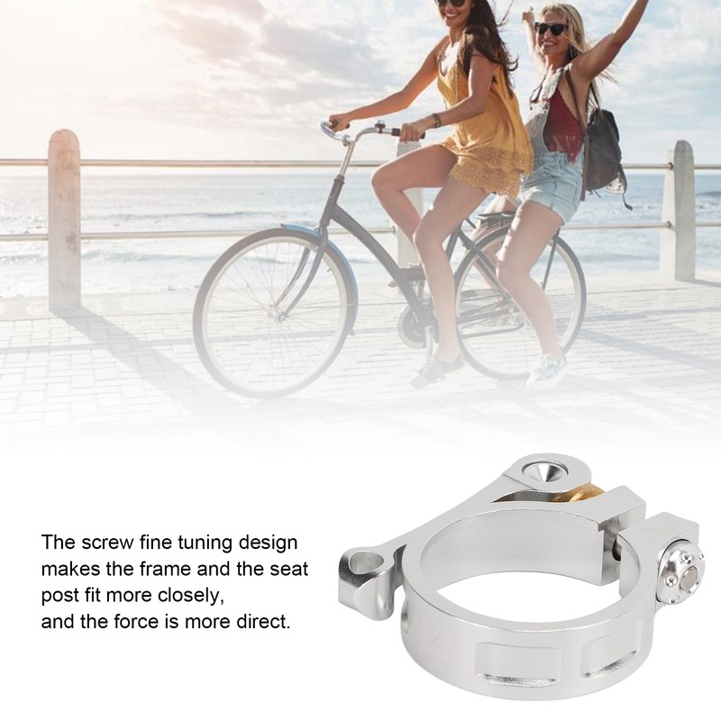 41mm Bike Seat Post Clamp CNC Aluminium Alloy Bicycle Quick