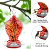 WOSIBO Hummingbird Feeder for Outdoors Patio Large 32 Ounces Colorful