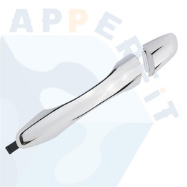 APPERFiT Exterior Door Handle w/End Cap Cover for Rear Door Left Driver Side Chrome Compatible with Kia Sorento 2016 2017 2018 2019 2020 Replaces 82651-C5010 83652-C5010