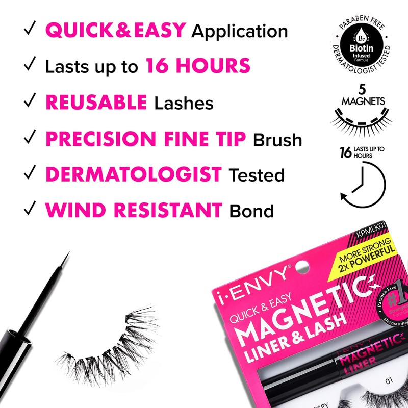 KISS i Envy Magnetic Eyeliner Wind Resistant, Last Up To