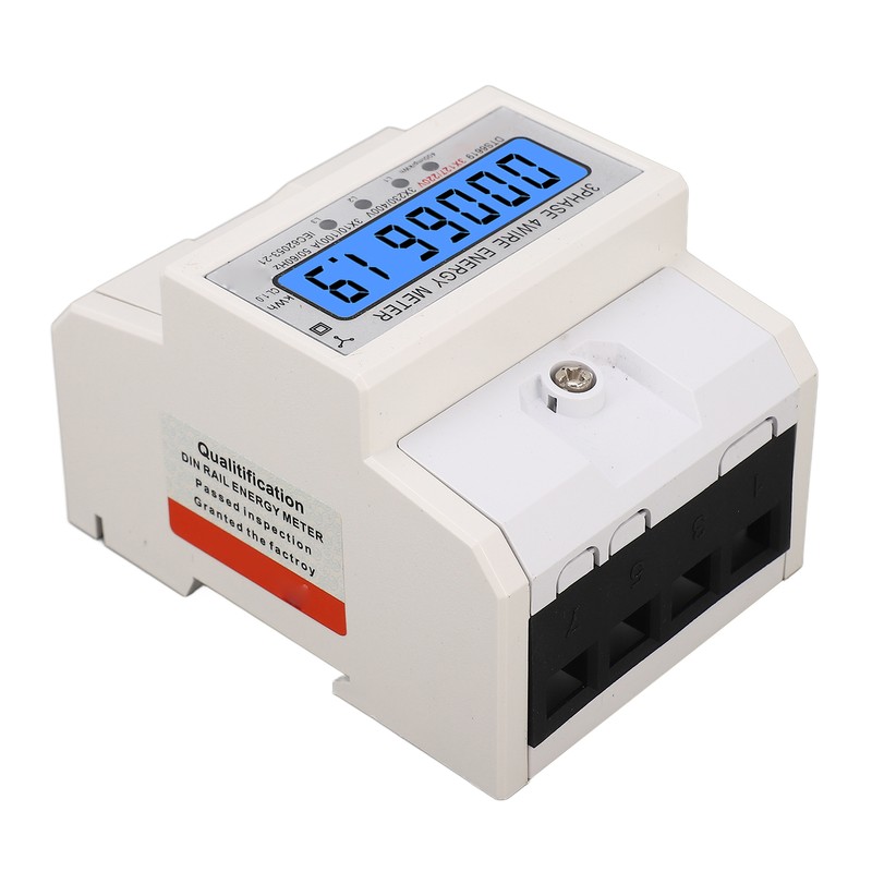 Digital Energy Meter 3 Phase 4 Wire KWh Electricity Wattmeter