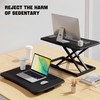 Standing Desk Converter, Pneumatic Height Adjustable Sit Stand Up Desk