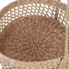 Hanging Fruit Basket Rattan 3 Tiers Multifunctional Foldable Elegant Style