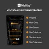 Wellthy Transresveratrol Puro 180 Cápsulas. Resveratrol de alta biodisponibilidad, 1000mg