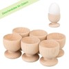 Smart Planet Set of 6 Wooden Egg Cups - Egg