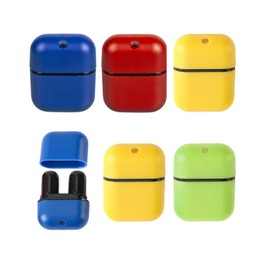 TPZORJX Pack of 6 Double Hole Smelling Pens for Essential Oils, Good Hygroscopicity Nose Inhaler Pen, Smelling Sticks with Wick, Refillable Inhaler Stick, Inhaler Pen