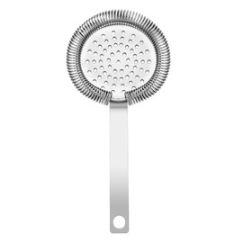 1PC Bar Cocktail Strainer Stainless Steel Fine Filtering Bar Tool Drink Strainer For Home Use, Bar Strainer for Drinks, Bar Tool for Bartender (Silver, 200mm)