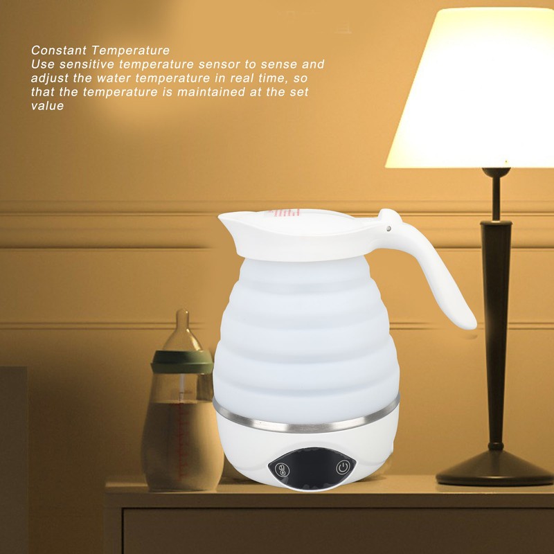 Foldable Electric Kettle Auto Shut Off Portable Collapsible Electric Water