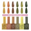 10 Gamas Gel Semipermanente Jr 6pz De 15 Ml Cuadrada
