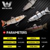Robotic Swimming Fishing Electric Lures 5.12" USB Rechargeable LED Light
