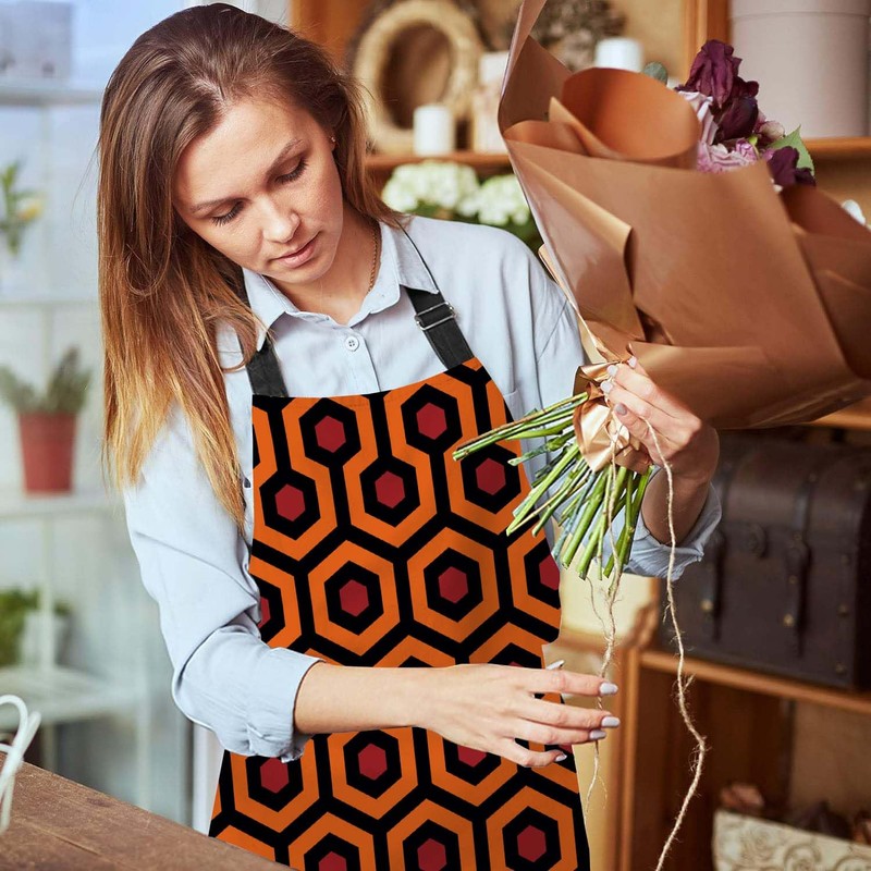 BGBDEIA Carpet Pattern Apron for Women Men, Adjustable Apron Cooking