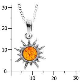 InCollections 541A200010890 Amber Silver Chain