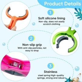 8 Pcs Large Beach Towel Clips for Sun Loungers, 4 Inch Clothes Pegs Extra Strong, Windproof Laundry Clips Towel Clips for Beach Loungers, Keep Your Towel from Blowing Away, 4 Bright Colors