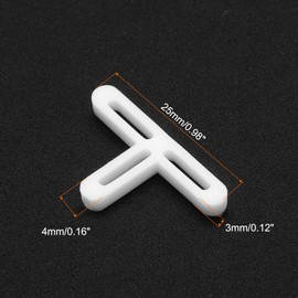 sourcing map 200pcs Tile Spacers 4mm Hard Plastic t Type Tiles Leveler Spacer Installation Ceramic Spacing Clips for Wall Floor