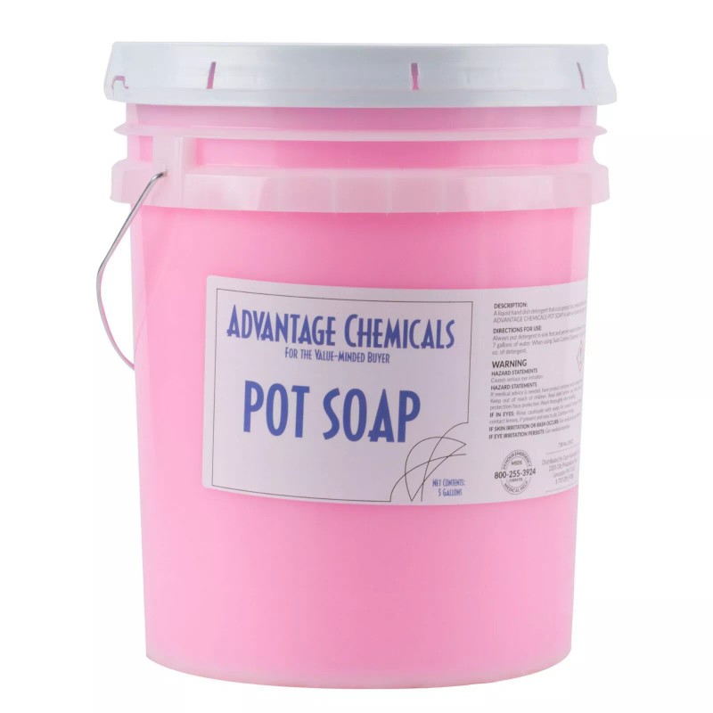 Advantage Chemicals (5 Gallons) Commercial Restaurant Pink Pot and Pan