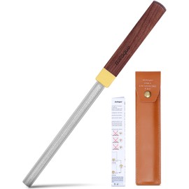 Baroque Diamond Fret Crowning File - 4th Gen Guitar Tool with 3 Radius Slots + Flat Edge for Fret Polishing & Edge Rounding