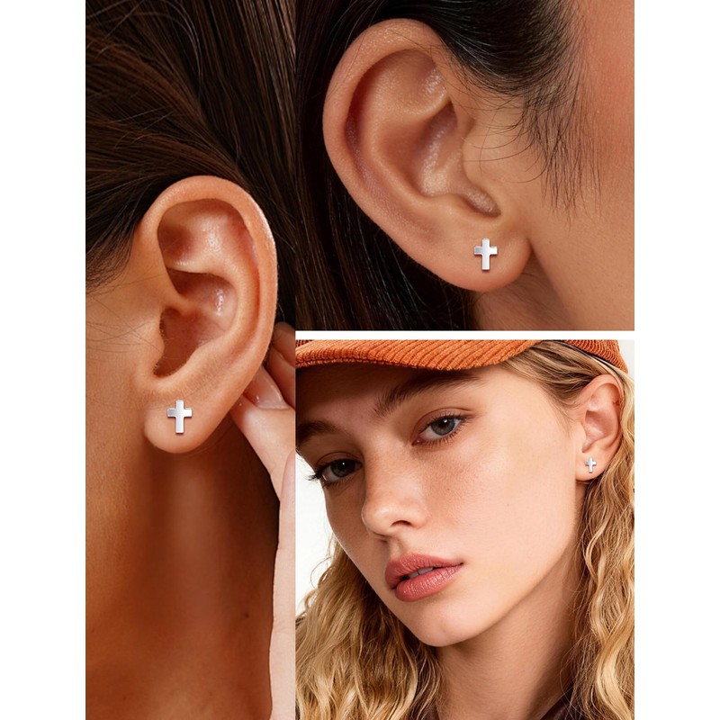 Limerencia Titanium Stud Earrings - Hypoallergenic Earrings for Women Men