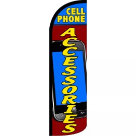 NeoPlex Cell Phone Accessories  3 ft X 11 1/2 ft Windless Swooper Flag (Flag Only)