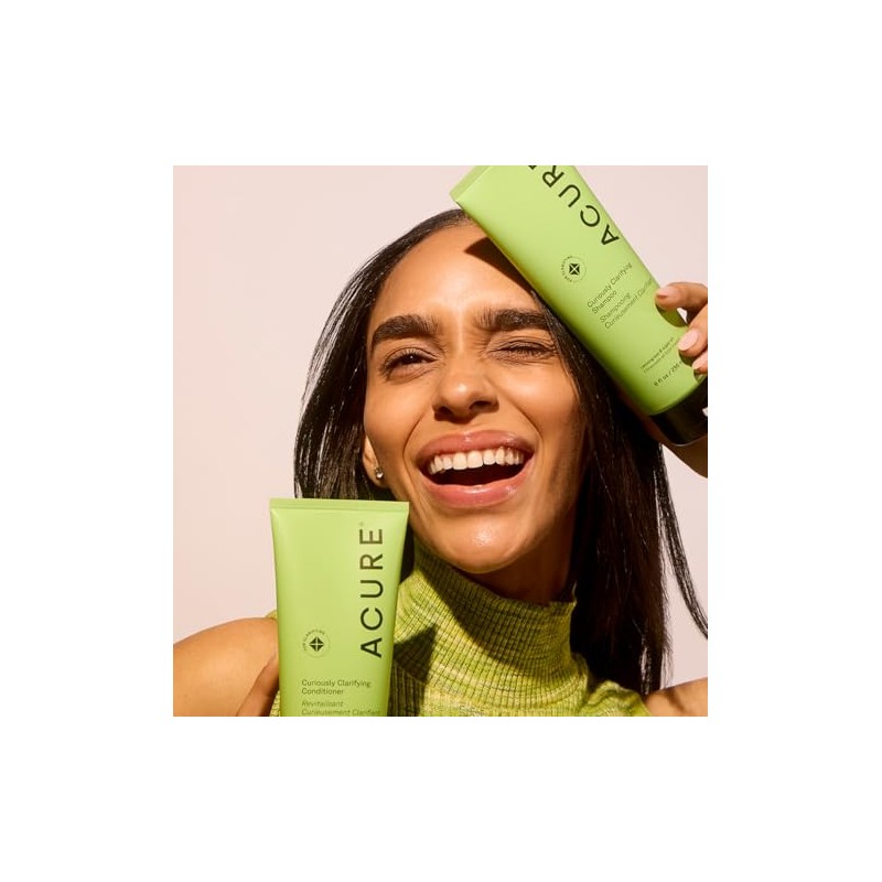 Acure Curiously Clarifying Conditioner, Deep Cleansing Haircare, 236ml | Clarifying,