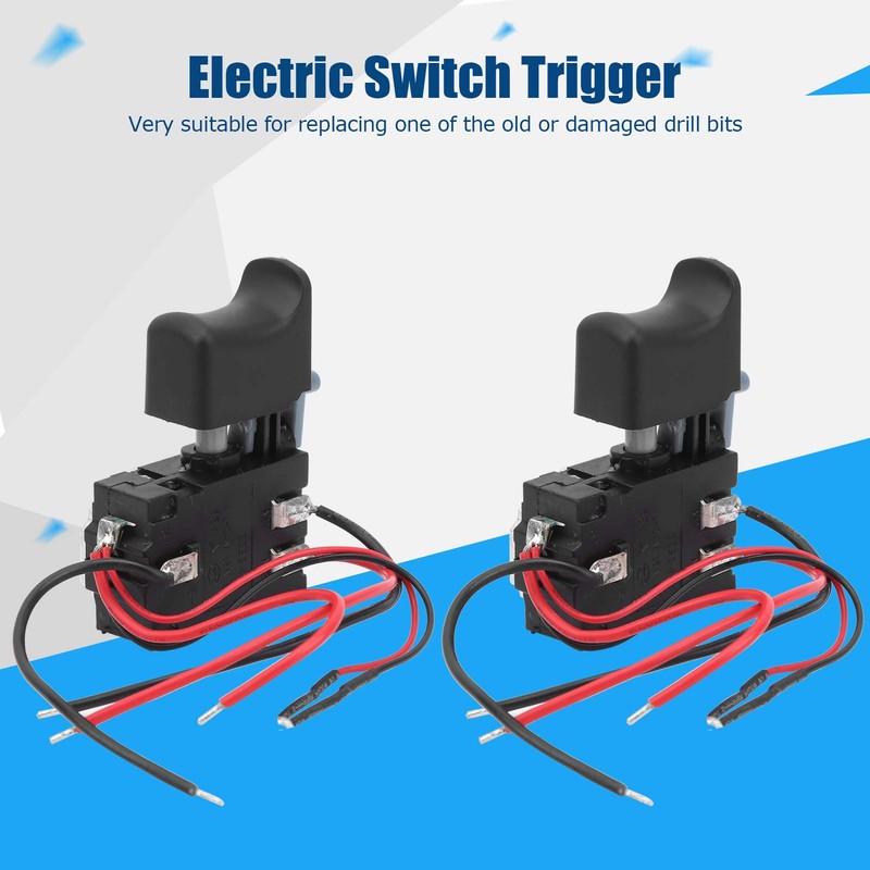 2PCS Electric Drill Switch Speed Control Switch Fixed Gear Speed