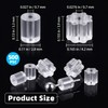 500PCS Clear Silicone Earring Backs Replacements, Soft Rubber Safety Earring