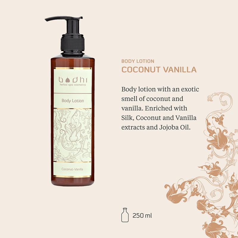BODHI Body Lotion Coconut and Vanilla 250 ml Moisturiser for