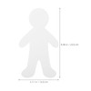 NUOBESTY 20Pcs Paperboard People Cutouts Blank Human Shapes for Kids
