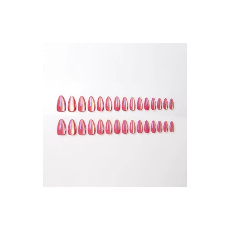 CloudTrip 30 Uñas Postizas Almendradas a Presión - Uñas de