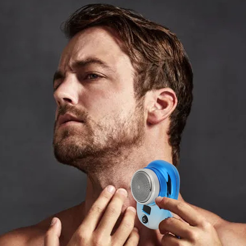 Electric Beard Trimmer Cordless Mini USB Rechargeable LED Display Waterproof