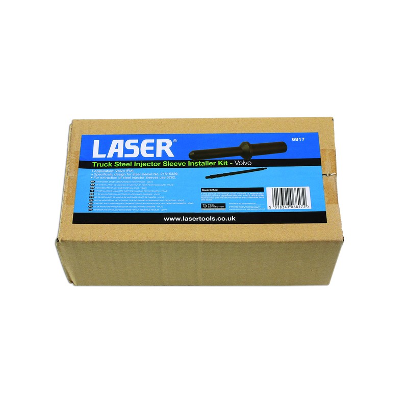Laser 6817 Truck Steel Injector Sleeve Installer Kit - for