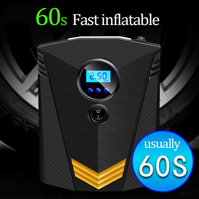 120W Tire Inflator Digital Display with LED Light Portable Automatic