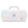 Caboodles On-The-Go Girl Makeup Box, White Opal, Hard Plastic Makeup