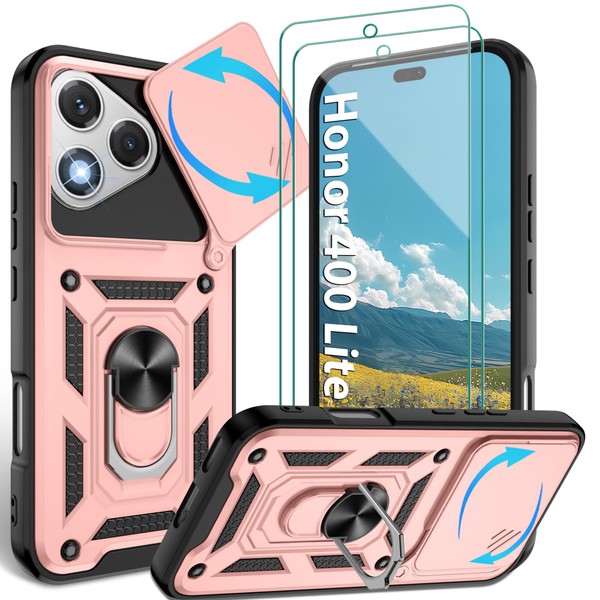 Jshru for Honor 400 Lite Case with Screen Protector,Built-in Camera