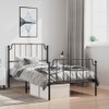 Casafoyer Metal Bed Frame with Headboard and FootboardBlack 39.4"x74.8" Twin