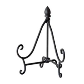 VIP Home and Garden Black Distressed Metal Easel, Small - 8"